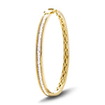 Baguette Diamond Bangle 1.50ct G/SI Diamond in 18k Yellow Gold - All Diamond