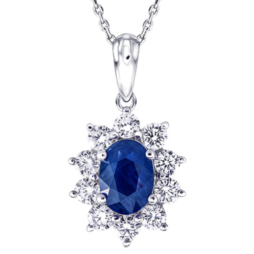 MBJ Zara Halo Diamond Necklace Sets | Maheshbhai Jewellers