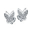 Butterfly Diamond Earrings 0.40ct G/SI Quality in 18k White Gold - All Diamond