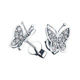 Butterfly Diamond Earrings 0.40ct G/SI Quality in 18k White Gold - All Diamond