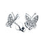 Butterfly Diamond Earrings 0.40ct G/SI Quality in 18k White Gold