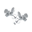 Butterfly Diamond Earrings 0.50ct G/SI Quality in 18k White Gold - All Diamond