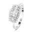 Certified Cluster Diamond Engagement Ring 0.70ct G/SI in 9k White Gold