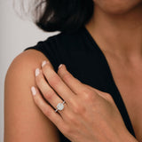 Certified Diamond Halo Cushion Engagement Ring 1.45ct Platinum - All Diamond