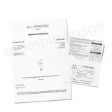 Certified Diamond Halo Oval Engagement Ring 1.10ct E/VS Platinum - All Diamond