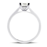 Certified Diamond Princess Engagement Ring 0.30ct E/VS in 18k White Gold - All Diamond