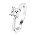 Certified Diamond Princess Engagement Ring 1.50ct in G/SI Platinum - All Diamond