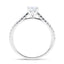 Certified Matching Diamond Engagement & Wedding Ring 1.05ct G/SI in Platinum - All Diamond