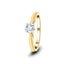 Certified Solitaire Diamond Engagement Ring 0.20ct G/SI Quality 18k Yellow Gold
