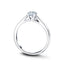 Certified Solitaire Diamond Engagement Ring 0.33ct H/SI Quality In Platinum - All Diamond