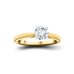 Certified Solitaire Diamond Engagement Ring 0.50ct G/SI Quality 9k Yellow Gold - All Diamond