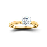 Certified Solitaire Diamond Engagement Ring 0.60ct E/VS Quality 18k Yellow Gold - All Diamond