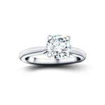 Certified Solitaire Diamond Engagement Ring 1.00ct G/SI Quality 18k White Gold - All Diamond