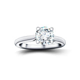 Certified Solitaire Diamond Engagement Ring 1.50ct E/VS Quality Platinum - All Diamond