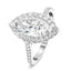Certified Twist Marquise Diamond Halo Engagement Ring 1.50ct G/SI in 18k White Gold