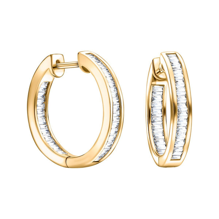 Berceau 18K Gold Hoop Earrings Yellow | ALMASIKA