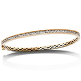 Channel Set Diamond Bangle 0.60ct G/SI Diamond in 18k Rose Gold - All Diamond