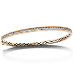 Channel Set Diamond Bangle 0.60ct G/SI Diamond in 9k Rose Gold - All Diamond