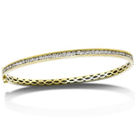 Channel Set Diamond Bangle 0.60ct G/SI Diamond in 9k Yellow Gold - All Diamond