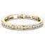 Channel Set Full Eternity Diamond Ring 0.50ct 18k Yellow Gold 2.5mm - All Diamond