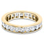 Channel Set Full Eternity Diamond Ring 1.00ct 18k Yellow Gold 3.2mm - All Diamond
