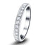 Channel Set Half Eternity Ring 0.25ct G/SI Diamonds in 18k White Gold