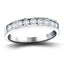 Channel Set Half Eternity Ring 0.25ct G/SI in Platinum 2.7mm - All Diamond