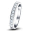 Channel Set Half Eternity Ring 0.50ct G/SI Diamonds in 18k White Gold - All Diamond