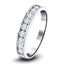 Channel Set Half Eternity Ring 0.50ct G/SI in 9k White Gold 3.4mm - All Diamond