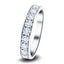 Channel Set Half Eternity Ring 1.00ct G/SI Diamonds in Platinum