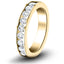 Channel Set Half Eternity Ring 1.00ct G/SI in 18k Yellow Gold 4.5mm