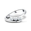 Channel Set Trilogy Crossover Ring 0.33ct G/SI Quality 18k White Gold - All Diamond