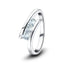 Channel Set Trilogy Princess Ring 0.33ct G/SI Quality 18k White Gold - All Diamond