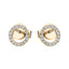Circle of Life Diamond Earrings 0.15ct G/SI Quality 18k Yellow Gold - All Diamond