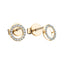 Circle of Life Diamond Earrings 0.15ct G/SI Quality 18k Yellow Gold