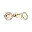 Circle of Life Diamond Earrings 0.15ct G/SI Quality 9k Yellow Gold
