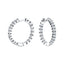 Classic Diamond Hoop Earrings 1.00ct G/SI Quality 18k White Gold