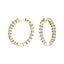 Classic Diamond Hoop Earrings 1.00ct G/SI Quality 18k Yellow Gold