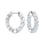 Classic Diamond Hoop Earrings 2.20ct G/SI Quality in 18k White Gold