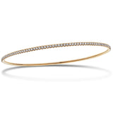 Claw Set Full Diamond Bangle 2.95ct G/SI Diamond in 18k Rose Gold - All Diamond