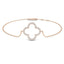 Clover Diamond Bracelet 0.15ct G/SI Quality in 18k Rose Gold - All Diamond