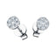 Cluster Diamond Earrings 0.35ct G/SI Quality in 18k White Gold