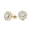 Cluster Earrings 1.10ct G/SI Quality Diamond in 18k Yellow Gold - All Diamond