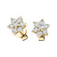 Daisy Diamond Cluster Earrings 0.25ct G/SI in 18k Yellow Gold