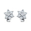 Daisy Diamond Cluster Stud Earrings 4.30ct G/SI in 18k White Gold - All Diamond