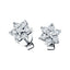 Daisy Diamond Cluster Earrings 4.30ct G/SI in 18k White Gold