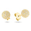 Diamond 0.23ct G/SI Pave Ball Stud Earrings in 9k Yellow Gold 8mm