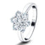 Diamond 0.75ct G/SI Quality 18k White Gold Cluster Ring