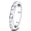 Diamond Baguette Half Eternity Ring 0.50ct G/SI 18k White Gold 2.7mm