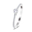 Diamond Bezel Side Stone Engagement Ring 0.21ct G/SI In Platinum - All Diamond